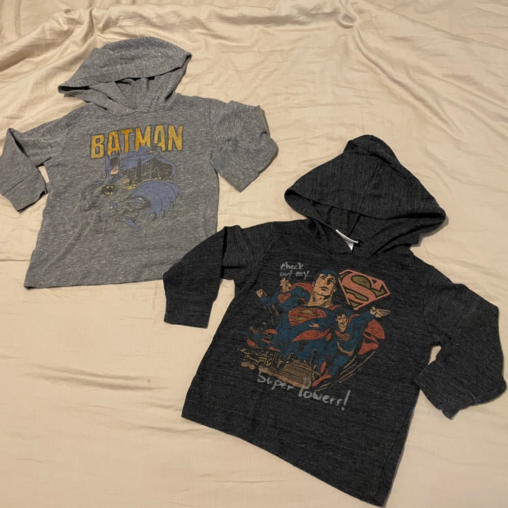 Junk Food x DC Comics x The Gap BUNDLE Superhero Lightweight Shirts 18-24M